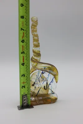 Signed Gene H. Koss “Ridge Climb” Art Glass Sculpture