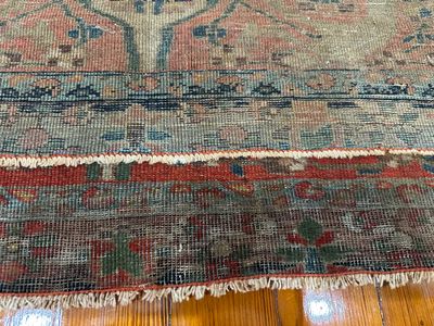 Antique Persian Heriz Serapi Wool Rug - 4' x 6'4"