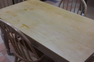 Farmhouse Dining Table with Four Windsor Chairs