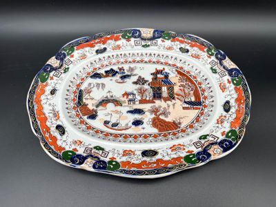 Early 19th-Century Mason’s Patent Ironstone China Platter