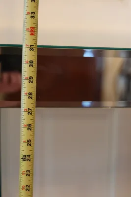 Contemporary Mirrored Glass Console Table