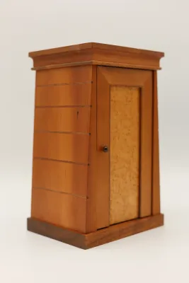 Christopher Maier “Box” 1991 Wood & Marquetry Cabinet