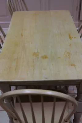 Farmhouse Dining Table with Four Windsor Chairs
