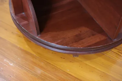 Two-Tier Revolving Wood Bookcase