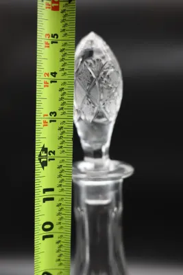 Cut Glass Decanter with Matching Stopper