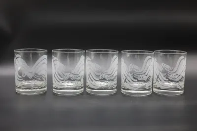 Mignon Faget Crawfish Rocks Glasses