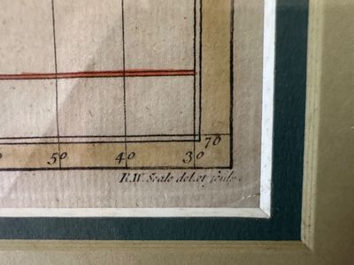 Framed Antique Style World Map Chart of the Centurion