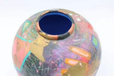 Sandra Blair “Spam Dog” Painted Ceramic Sculpture, 1995