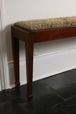 Mahogany Upholstered Bench