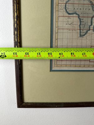 Framed Antique Style World Map Chart of the Centurion