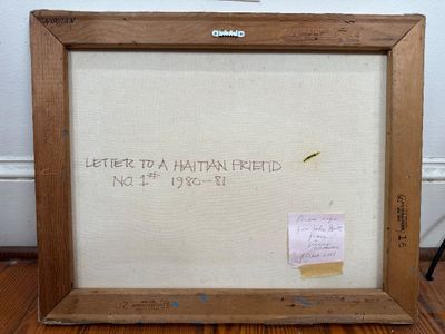 John T. Scott (1940–2007), “Letter to a Haitian Friend No. 1,” 1980–81, Mixed Media on Canvas