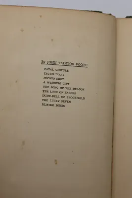 John Taintor Foote Vintage Books – Matching Set of 3, 1937