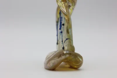 Signed Gene H. Koss “Ridge Climb” Art Glass Sculpture