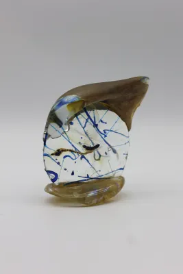Gene H. Koss “Shape” 1986 Art Glass Sculpture