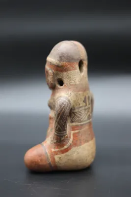 Pre-Columbian Style Nayarit Seated Pottery Figure