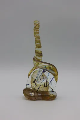 Gene H. Koss (American/Louisiana, b. 1947) “Ridge Climb” Art Glass Sculpture