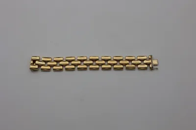 Italian 14K Gold Geometric Link Bracelet