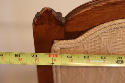 Louis XVI Style Carved Wood Upholstered Side Chair