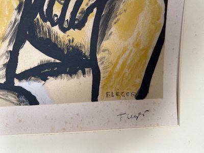 Fernand Léger (1881–1955) “Une Partie de Campagne (The Couple)” Signed & Numbered Color Lithograph 434/450
