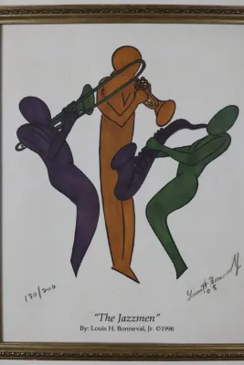Louis H. Bonneval Jr. – The Jazzmen Limited Edition Print, 130/200