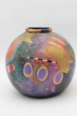 Sandra Blair “Spam Dog” Painted Ceramic Sculpture, 1995