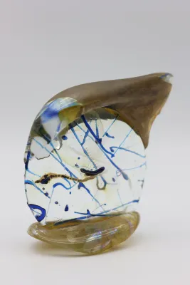 Gene H. Koss “Shape” 1986 Art Glass Sculpture