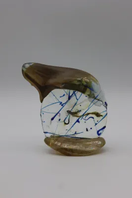 Gene H. Koss “Shape” 1986 Art Glass Sculpture