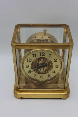 Jaeger-LeCoultre Atmos II Gilt Brass & Glass Mantel Clock