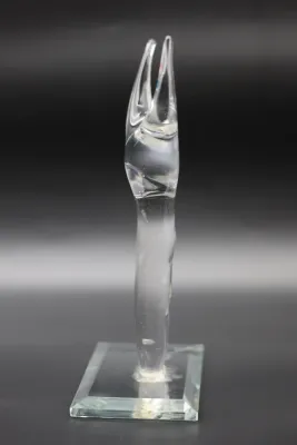 Maurice Alvarado (American, b. 1958) “Standing Figure” Glass Sculpture, 2000