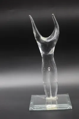 Maurice Alvarado (American, b. 1958) “Standing Figure” Glass Sculpture, 2000