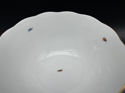 Vintage Herend Hungary Large Hand Painted Porcelain Bowl