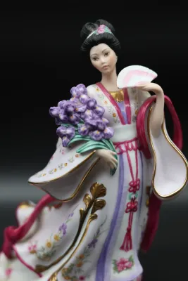 Lena Liu for Danbury Mint “The Iris Princess” Porcelain Figurine