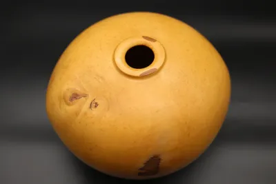 Jim Rozelle Signed American Holly Wood Vessel – 1989 Award Winner