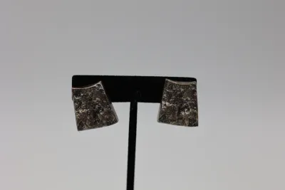 Two Pairs Sterling Silver Clip-On Earrings