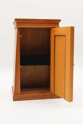 Christopher Maier “Box” 1991 Wood & Marquetry Cabinet