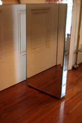 Contemporary Mirrored Glass Console Table