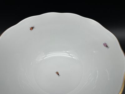 Vintage Herend Hungary Large Hand Painted Porcelain Bowl