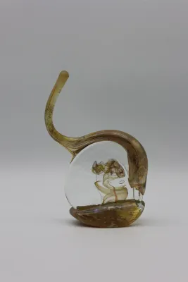 Gene H. Koss “Shape” 1989 Art Glass Sculpture