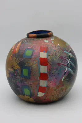 Sandra Blair “Spam Dog” Painted Ceramic Sculpture, 1995