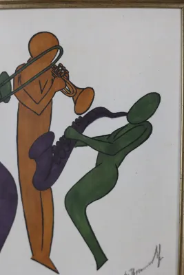 Louis H. Bonneval Jr. – The Jazzmen Limited Edition Print, 130/200