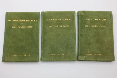 John Taintor Foote Vintage Books – Matching Set of 3, 1937