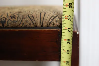 Mahogany Upholstered Bench