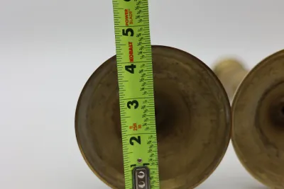 Vintage Japan Brass Candlestick Holders