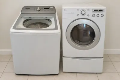 LG FRONT LOAD ELECTRIC DRYER AND SAMSUNG WASHER