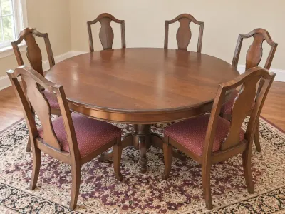 DINING TABLE AND CHAIRS