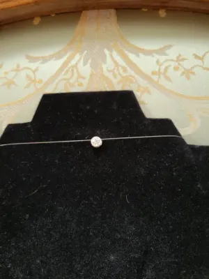 MINIMALIST CZ SOLITAIRE NECKLACE