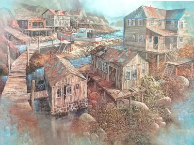 SIGNED FRAMED PRINTS BY EVELYN WOODWARD