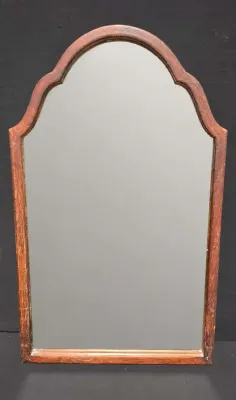 LARGE WOOD-FRAMED MIRROR