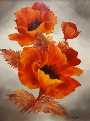 SIGNED OIL PAINTING BY ILONA KRATZ