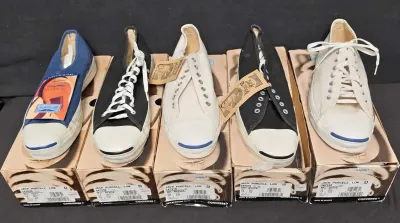 JACK PURDELL CONVERSE SNEAKERS - LOT OF FIVE PAIRS
